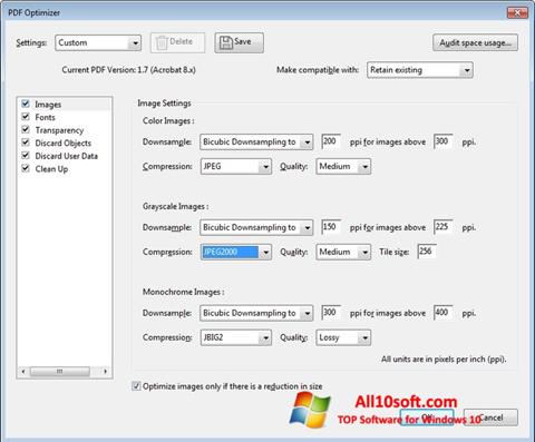 Screenshot Adobe Acrobat Pro DC für Windows 10