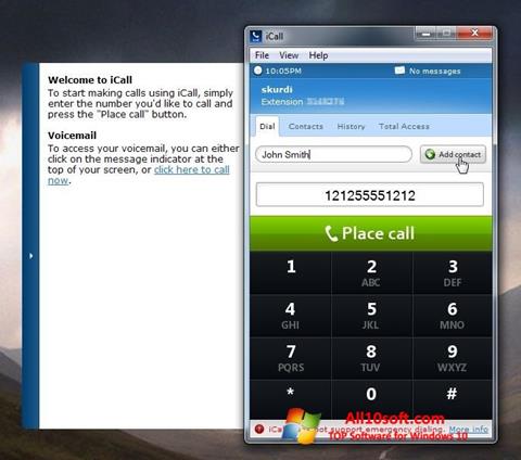 Screenshot iCall für Windows 10