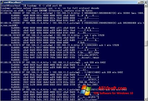 Screenshot TCPDUMP für Windows 10
