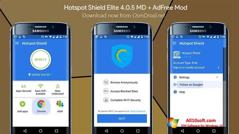 Screenshot Hotspot Shield für Windows 10