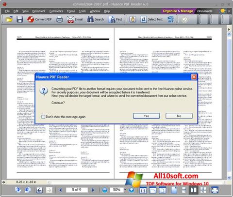 Screenshot Nuance PDF Reader für Windows 10