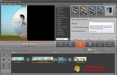 Screenshot Movavi Video Editor für Windows 10