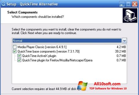 Screenshot QuickTime Alternative für Windows 10