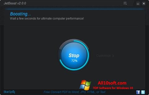 Screenshot JetBoost für Windows 10