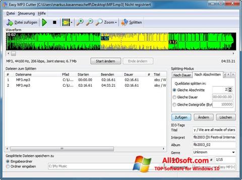 Screenshot MP3 Cutter für Windows 10