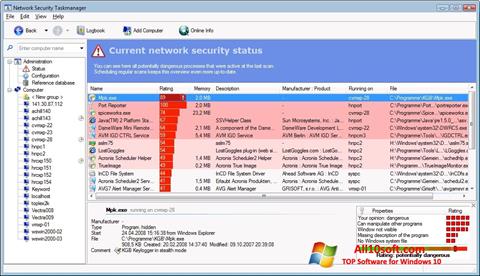 Screenshot Security Task Manager für Windows 10