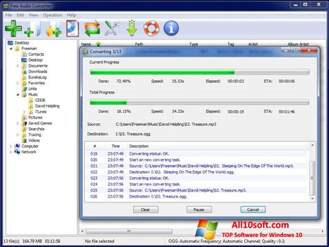 Screenshot Free Audio Converter für Windows 10