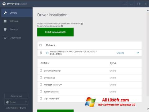 Screenshot DriverPack Solution für Windows 10