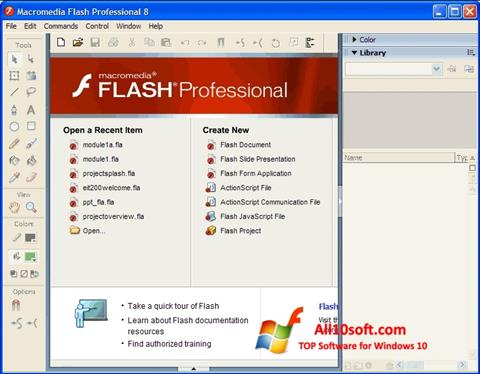 Screenshot Macromedia Flash Player für Windows 10