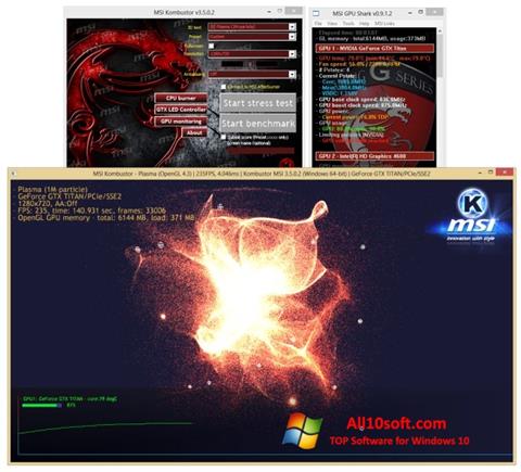 Screenshot MSI Kombustor für Windows 10
