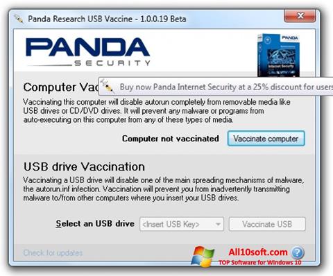 Screenshot Panda USB Vaccine für Windows 10