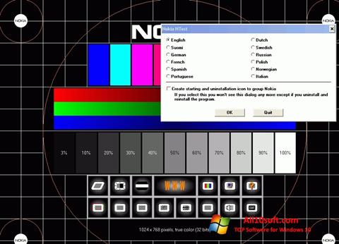 Screenshot Nokia Monitor Test für Windows 10