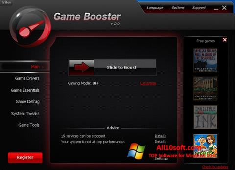 Screenshot Game Booster für Windows 10
