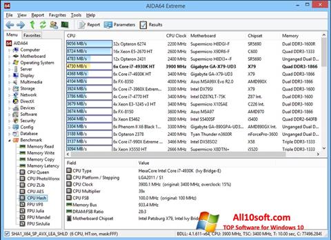 Screenshot AIDA32 für Windows 10