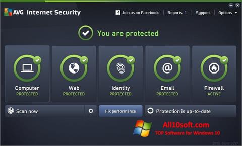 Screenshot AVG Internet Security für Windows 10