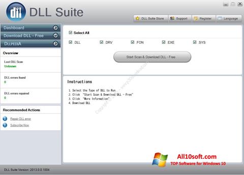 Screenshot DLL Suite für Windows 10