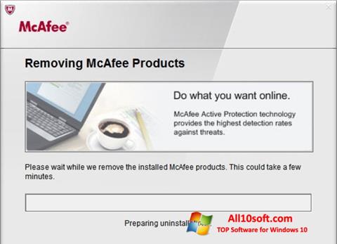 Screenshot McAfee Consumer Product Removal Tool für Windows 10